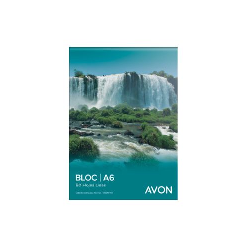 Block-Avon-sin-espiral-liso-A6-x-80-hojas