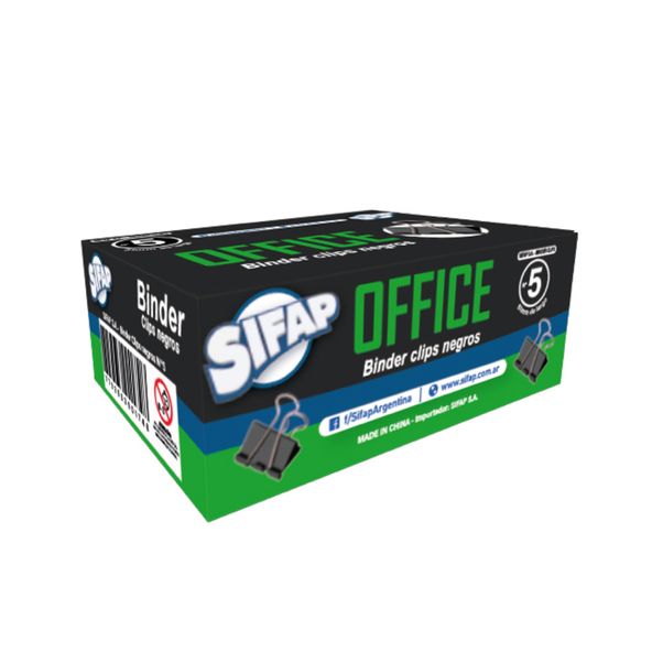 Binder-Clips-SIFAP-Negros---51-mm-Pack-x-12-unidades