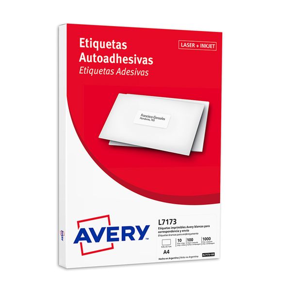 Etiquetas-Imprimibles-Avery-A4-P-Envio-9.9-x-5.7-cm----Caja-x-1000