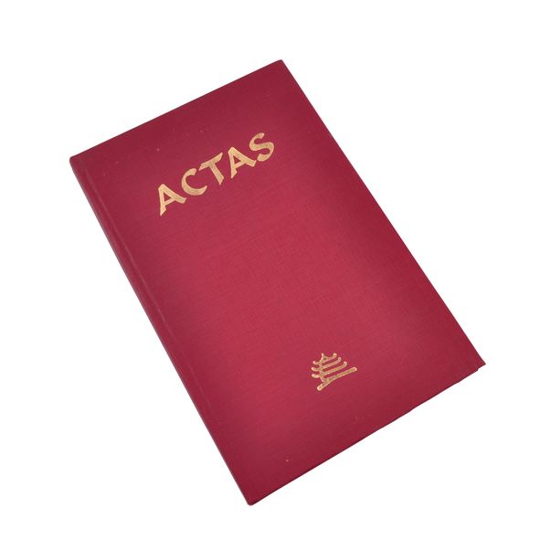 Libro-de-Actas-PAGODA-Tapa-Tela-2-Manos-Rojo---100-hojas