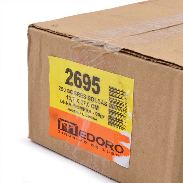 Sobres-Bolsa-MEDORO-Papel-Obra-90-g---13.7-x-25-cm-Pack-x-250-unidades
