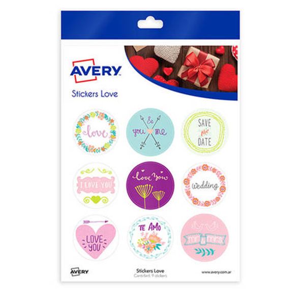 Stickers-AVERY-Love-Sweety---Blister-x-9-unidades