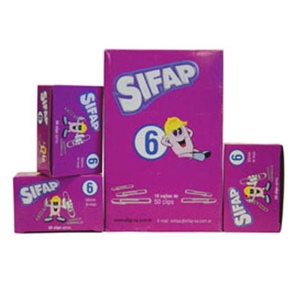 Clips-metalicos-Sifap-N°6-Pack-x-500-unidades