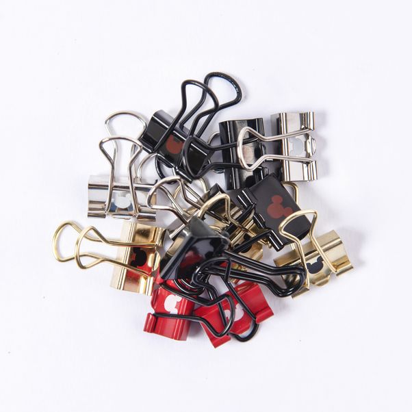Binder-Clips-Mickey-Mouse--19-mm.-Presentacion--pack-x-12-unidades.