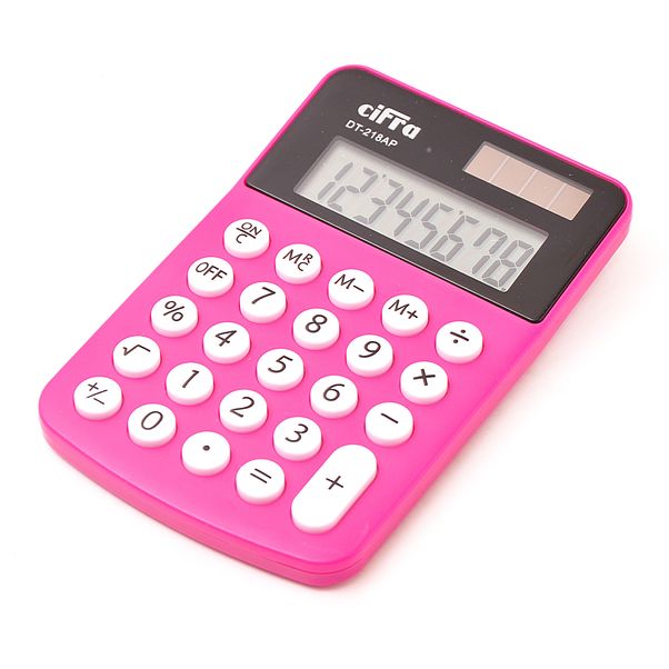 Calculadora-de-escritorio-Cifra-DT218---Fucsia