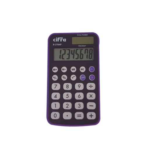 Calculadora-de-bolsillo-Cifra-B278AP-Roja