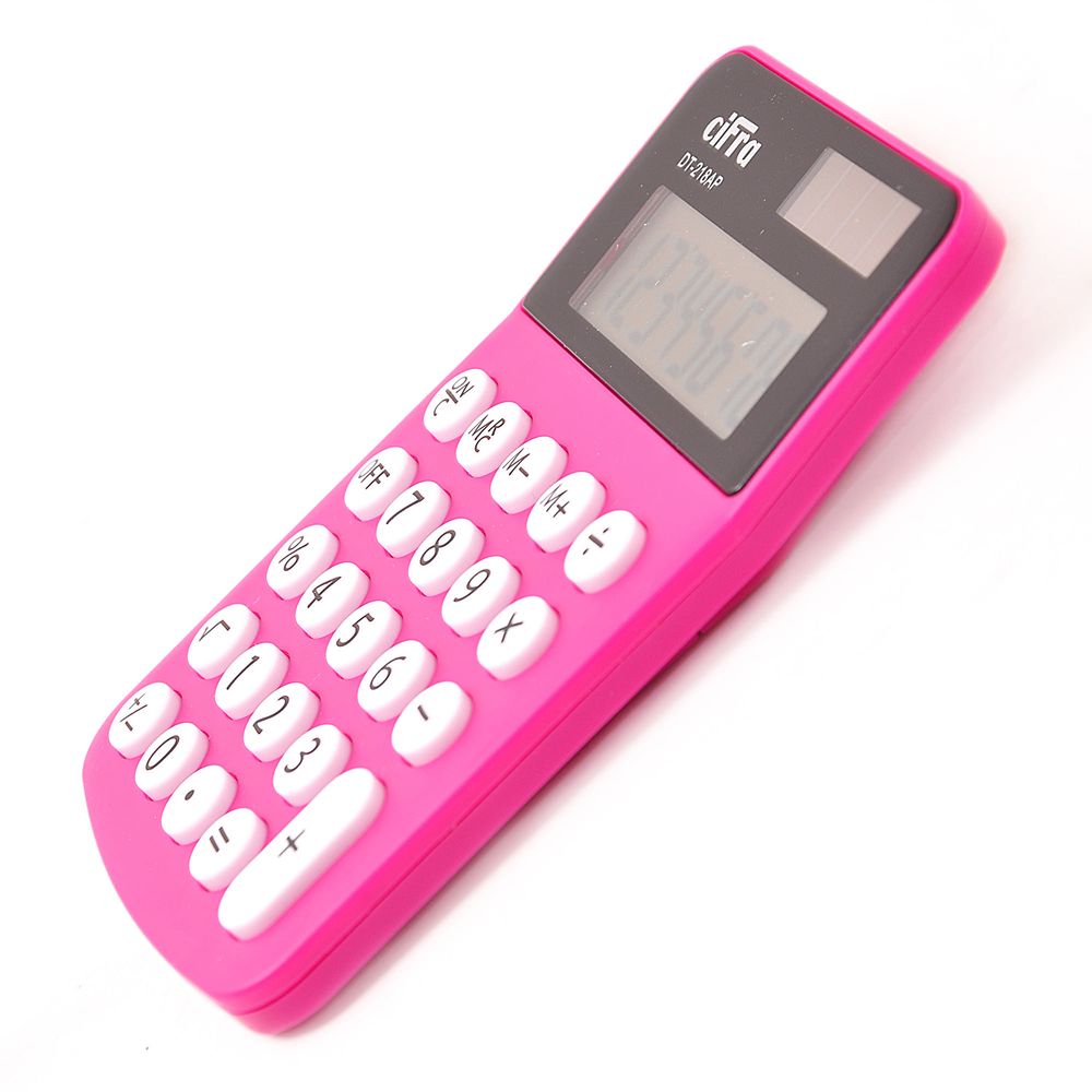 Calculadora-de-escritorio-Cifra-DT218---Fucsia