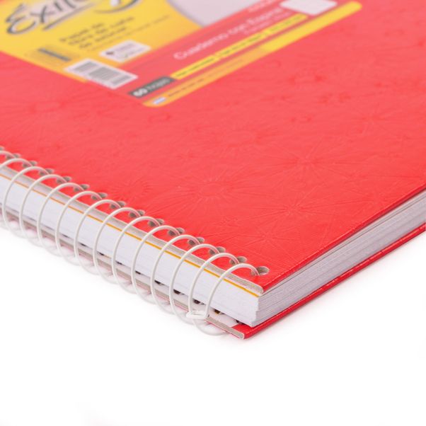 Cuaderno-escolar-Exito-E7-forrado.-Tapa-dura.-60-hojas-cuadriculadas.-Rojo