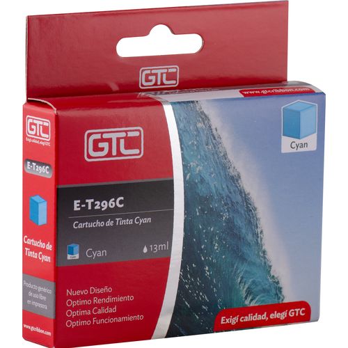 Cartucho Alternativo Epson Cyan - Xp 231 / 431 (GT-T296) - 13ml - Cartuchos-Toners  - ALOT - ALOT-mobile