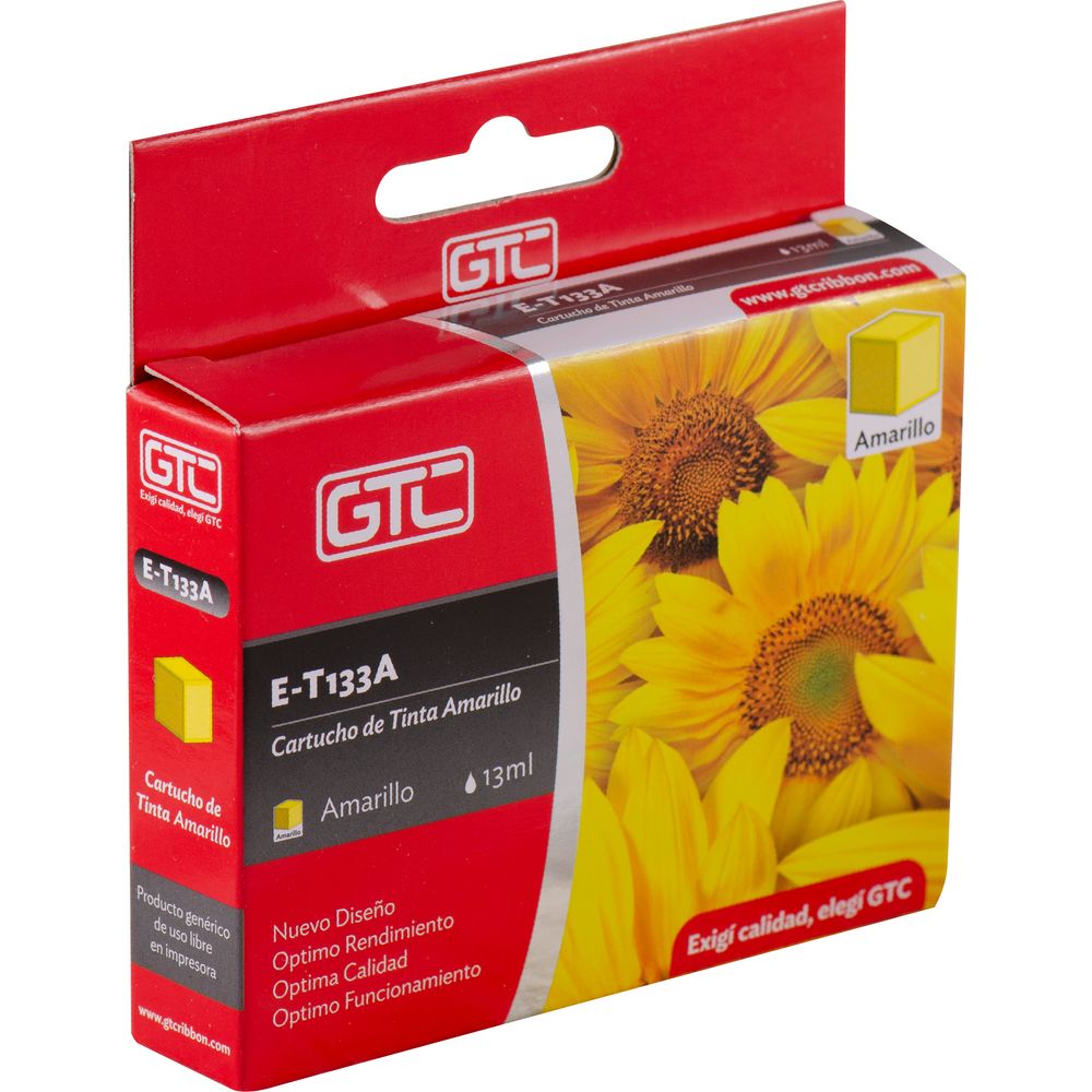 Cartucho Alternativo Epson Amarillo - Tx125 (GT-T133) - 13ml - Cartuchos-Toners  - ALOT - ALOT-mobile