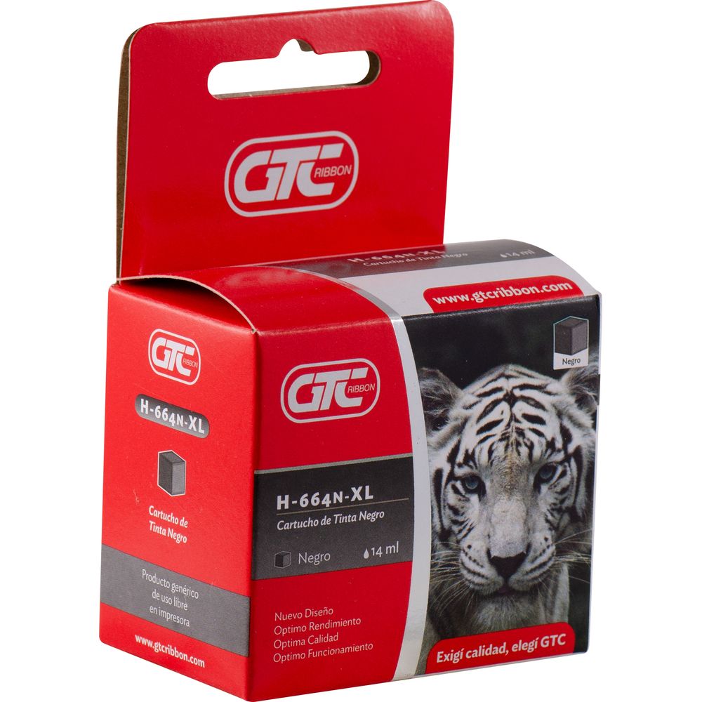 Cartucho Alternativo HP Negro - 664 XL (GT-664N) - 12ml - Cartuchos-Toners  - ALOT - ALOT-mobile