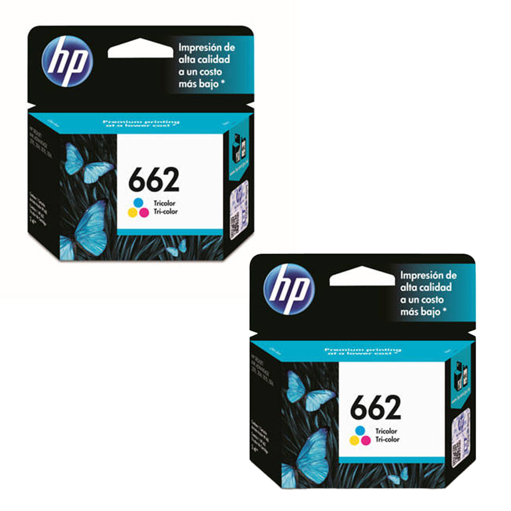 Combo 2 Cartuchos HP 662 Tricolor - cartuchos-de-tinta-para-impresora -  Alot - ALOT-mobile